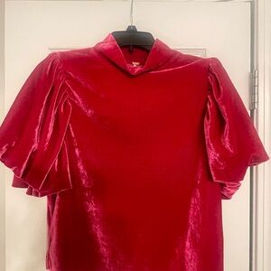 Free people, Fuchsia color velvet top
